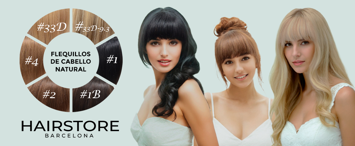 Flequillos postizos con clip en Barcelona